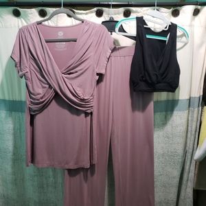 Kindred bravely maternity bundle. Pajamas size L & sleep nursing bra sz L-Busty